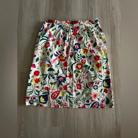 Boden Women’s Multicolor Floral A-Line Skirt - Size 6 - Picture 7 of 8